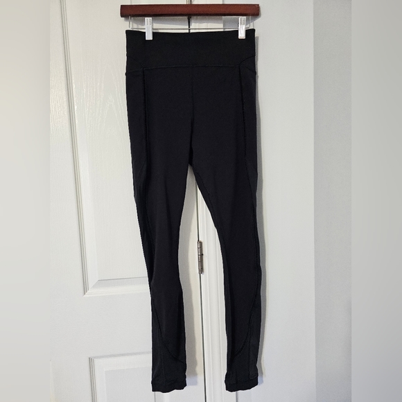 Lululemon pants with sheer strip up full leg. - Picture 4 of 4